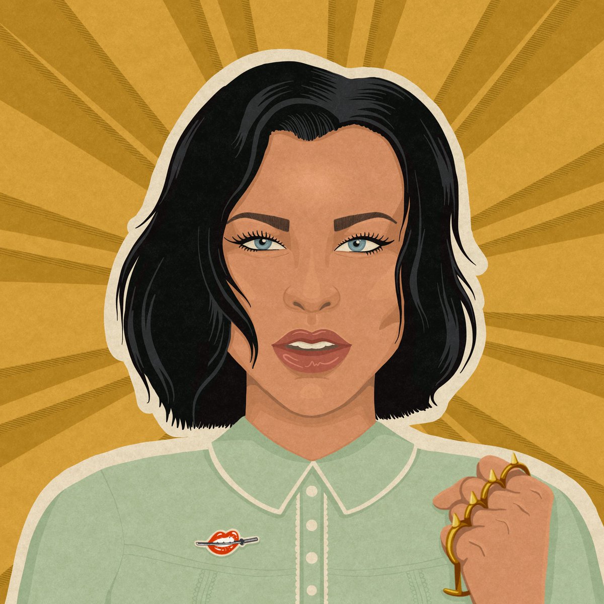 ✨ Happy WAW Wednesday ✨ 

The weapons in our collection are symbolic of women’s powerful attributes, like kindness, intelligence, and creativity. We will celebrate women kicking ass in 2023 using their weapons each week. 

This week, we honor our friend <a href="/Sara_JPhillips/">Sara Phillips</a> ⚔️ ♥️