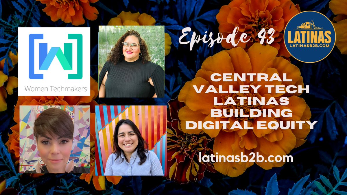 LatinasB2B's tweet photo. Powerful stories shared by 3 women who are making a shift in their narratives for future generations in CA! POC are the least seen in technology and funded for #technology #training or #startupfunding  Thank you Women Techmakers Modesto! Listen here: https://t.co/VoaMcWtsl8 https://t.co/Ayv1RiPaXI