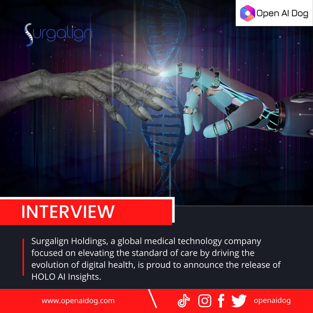 Surgalign Holdings, a global medical #technology company focused on elevating the standard of care by driving the evolution of digital #health, is proud to announce the release of HOLO AI Insights. #NEWS