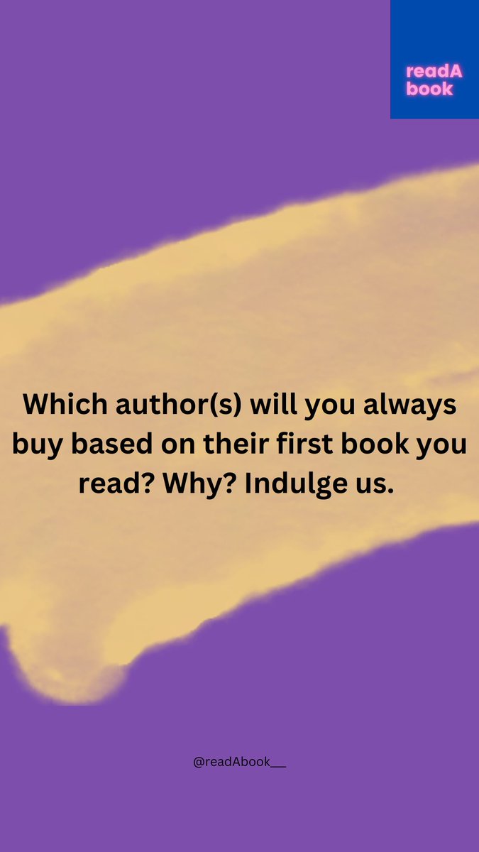 readabook_ng's tweet photo. Today on #DiscussionWednesday 📕is “Auto- buy Authors”. Which author(s) will you always buy to read based on their book you read or just by seeing their names on a cover? #AutoBuyAuthors #BookTwitter https://t.co/B4fG5aDJRt