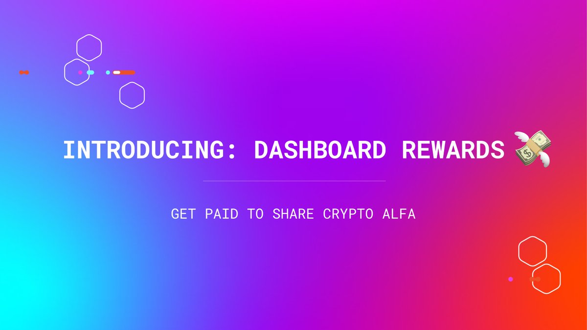 Introducing: 💸 DASHBOARD REWARDS 💸

Get paid for every hour your dashboard spends in the Top 8 at flipsidecrypto.xyz

📊 Make boards, make bank 💰

Here's how👇🧵