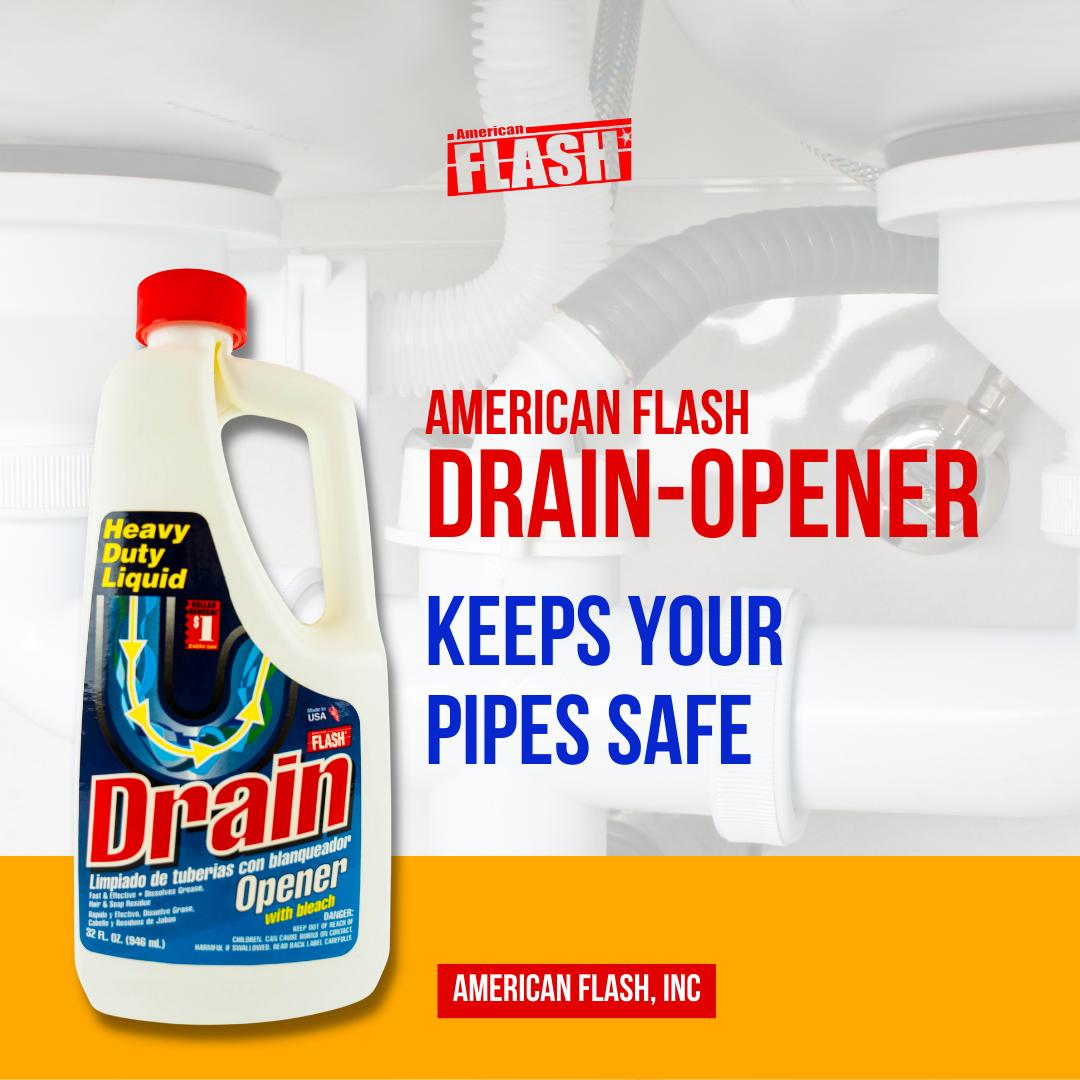 american_flash's tweet photo. Never worry about your pipes again. With American Flash Drain Opener, you can be sure that they're always safe. Order now!

🌐 https://t.co/POLDwwHqd5

#AmericanFlash #worldwide #DrainOpener #DrainCleaner #CleanDrains #effectivecleaner #fastresults #HeavyDutyLiquid https://t.co/tvJgTNkyyD