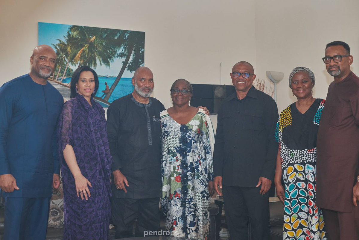 PeterObi's tweet photo. Today, I paid a condolence visit to Pastor @pauladefarasin, on the demise of his mother, Mrs Hilda Adefarasin. May God grant her eternal rest, and her family, the fortitude to bear the loss. -PO https://t.co/vwuo1eg06M