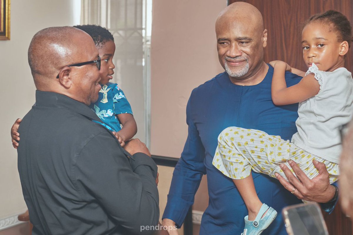 PeterObi's tweet photo. Today, I paid a condolence visit to Pastor @pauladefarasin, on the demise of his mother, Mrs Hilda Adefarasin. May God grant her eternal rest, and her family, the fortitude to bear the loss. -PO https://t.co/vwuo1eg06M
