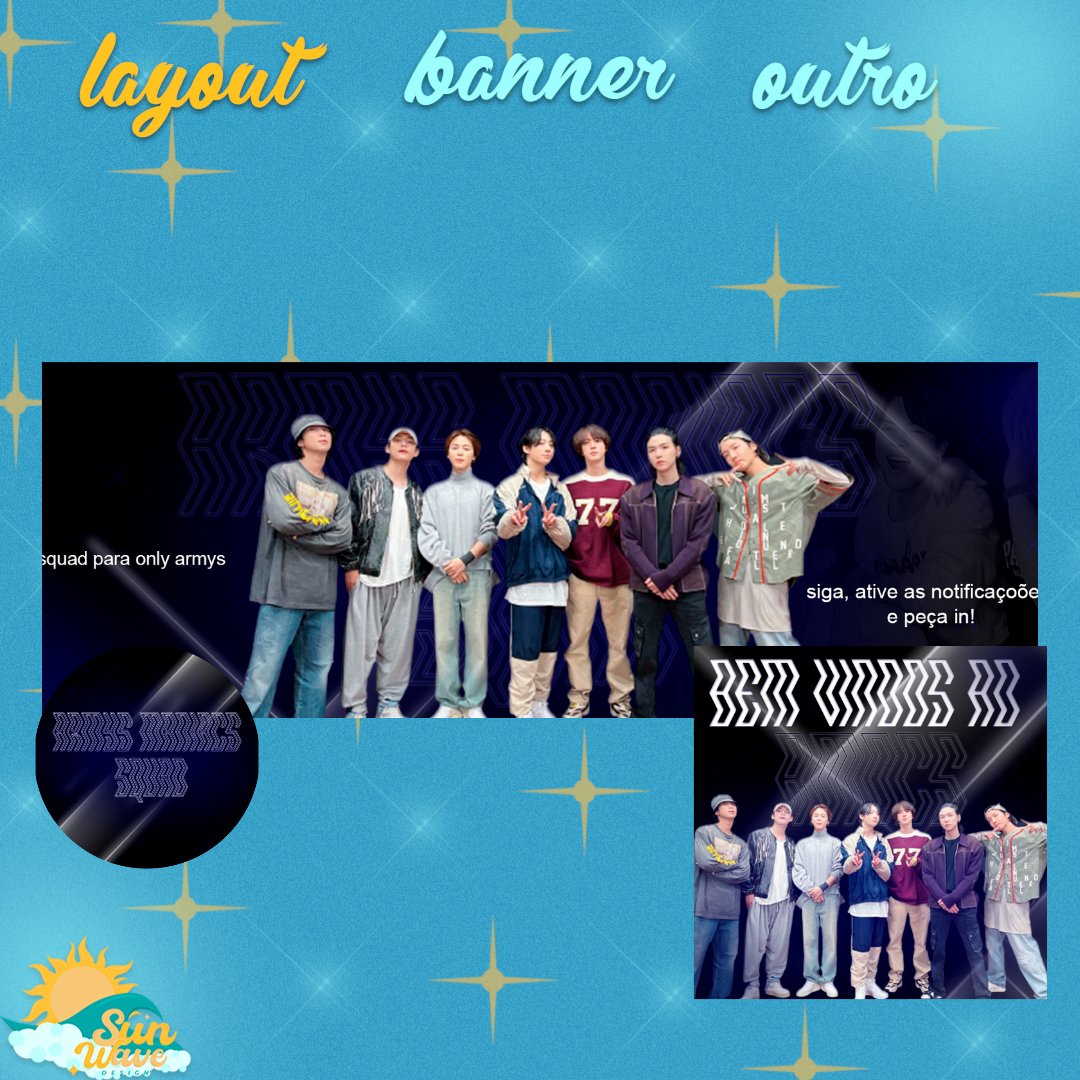 DesignSunWave's tweet image. Pedido entregue para armys manic squad (twitter)
- Banner+layout+icon
- Obrigada pela preferencia, volte sempre