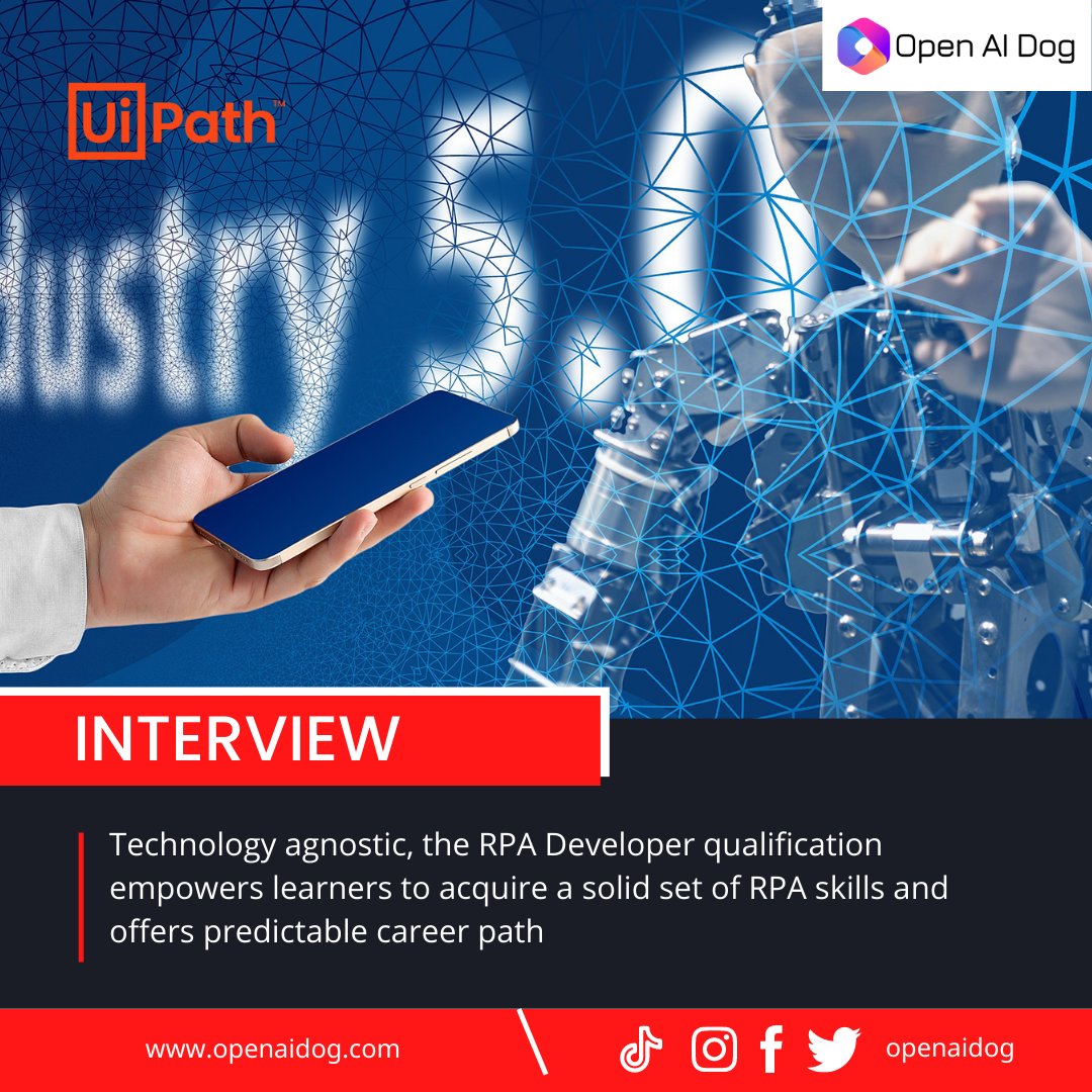 #Technology agnostic, the RPA Developer qualification empowers learners to acquire a solid set of RPA skills and offers predictable #career path.#Newsnight
