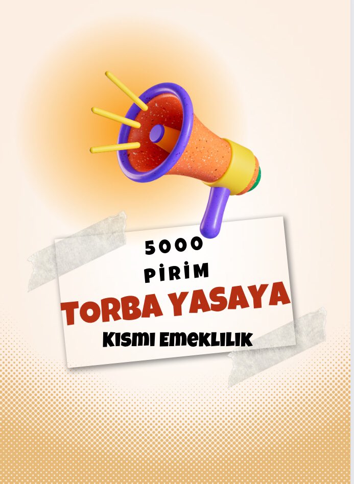 Haklarımız
20 yıl 5000gün
25 yıl 5000gün
Kısmi 
3600 50/55 yaş
5400 50/55 yaş
Mucadeleye devam

#5BinveKısmiTorbaya

<a href="/tcbestepe/">T.C. Cumhurbaşkanlığı</a>
<a href="/fuatoktay/">Fuat Oktay</a>
<a href="/Akparti/">AK Parti</a>
<a href="/BY/">Binali Yıldırım</a>
<a href="/NumanKurtulmus/">Numan Kurtulmuş</a>
<a href="/mehmetozhaseki/">Mehmet Özhaseki</a>
<a href="/vedatbilgn/">Vedat Bilgin</a> 
<a href="/akbasogluemin/">Av. M.Emin AKBAŞOĞLU 🇹🇷</a> 
<a href="/yilmaztunc/">Yılmaz TUNÇ</a>
<a href="/mustafaelitas/">Mustafa Elitaş</a>
<a href="/nurettincanikli/">Dr. Nurettin Canikli</a>
<a href="/AvOzlemZengin/">Av. Özlem Zengin 🇹🇷</a>