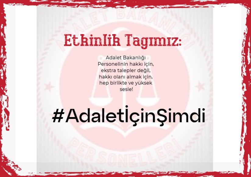 Adalet Bakanlığı Personeli özellikle büyük şehirlerde artık sadece kiraya çalışmaktadır.
#AdaletİçinŞimdi