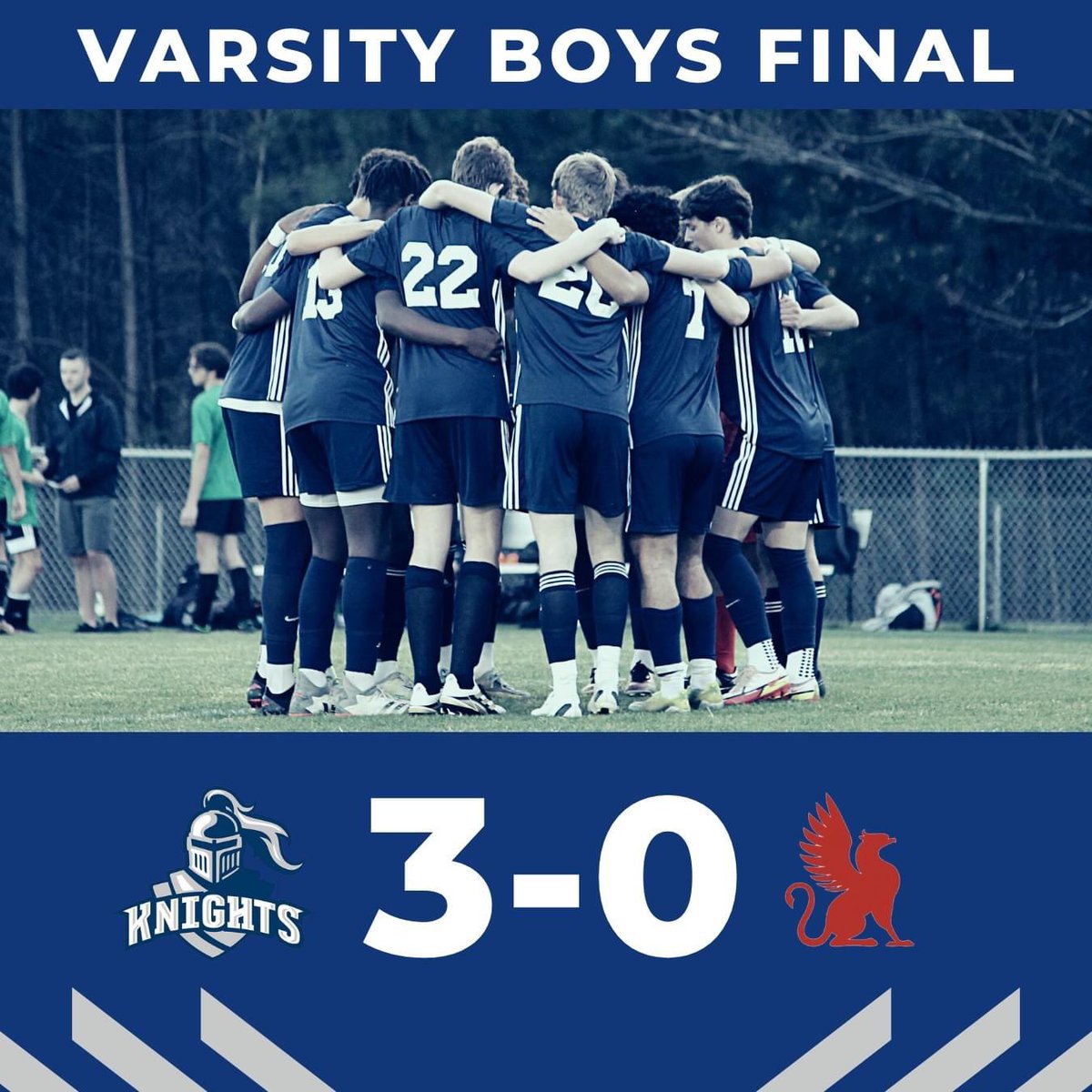 OPSknights's tweet photo. Congratulations to the defending state champion varsity boys soccer team, which went on the road to defeat Spartanburg Day 3-0 on Tuesday.
Jonah Biggar, Joe Khalil, and Nzuhri Biggar had goals for the Knights, with assists from Barrett Owens and Nzuhri. #oneoakbrook #GoKnights https://t.co/UleKtcR8Qq