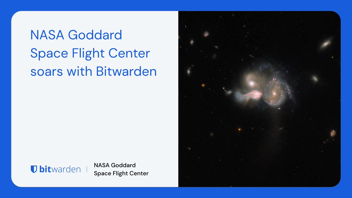 NASA Goddard relies on Bitwarden to securely share #passwords and sensitive information. Learn why the team selected Bitwarden: btwrdn.com/3YoSr7p