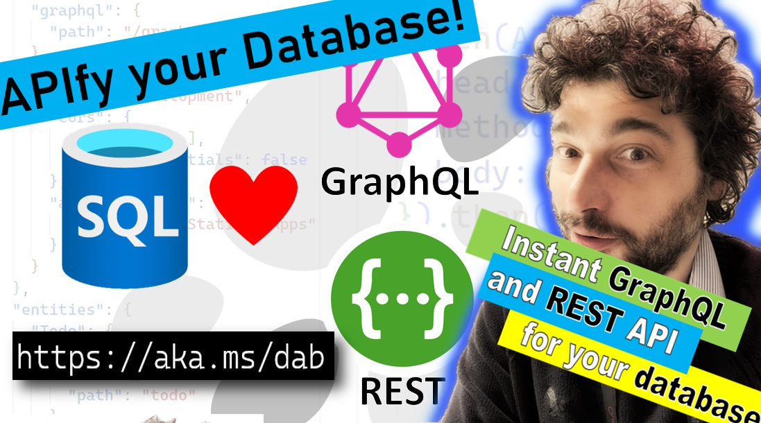 🔥🔥🔥 Today is the day! 🔥🔥🔥 Data API builder is now in public preview: it turns databases into REST 😮 and GraphQL API 😍 in just a second 🤯 !!! Open Source, available on-prem 🏢 and on Azure ☁ , is a tool you want to try out *right now*: aka.ms/dab #AzureSQL