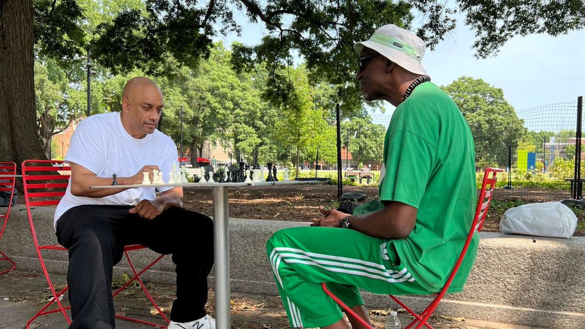 raleighparks's tweet photo. Join us at Moore Square for our monthly chess tournament and recreational play! All ages and skill levels are welcome. Free and open to the public. Don’t play chess? No Problem! We have Checkers, Connect 4, Spades and more! https://t.co/qMR4XDUQ0c #RaleighParks #Chess https://t.co/9Q17VRZK6w