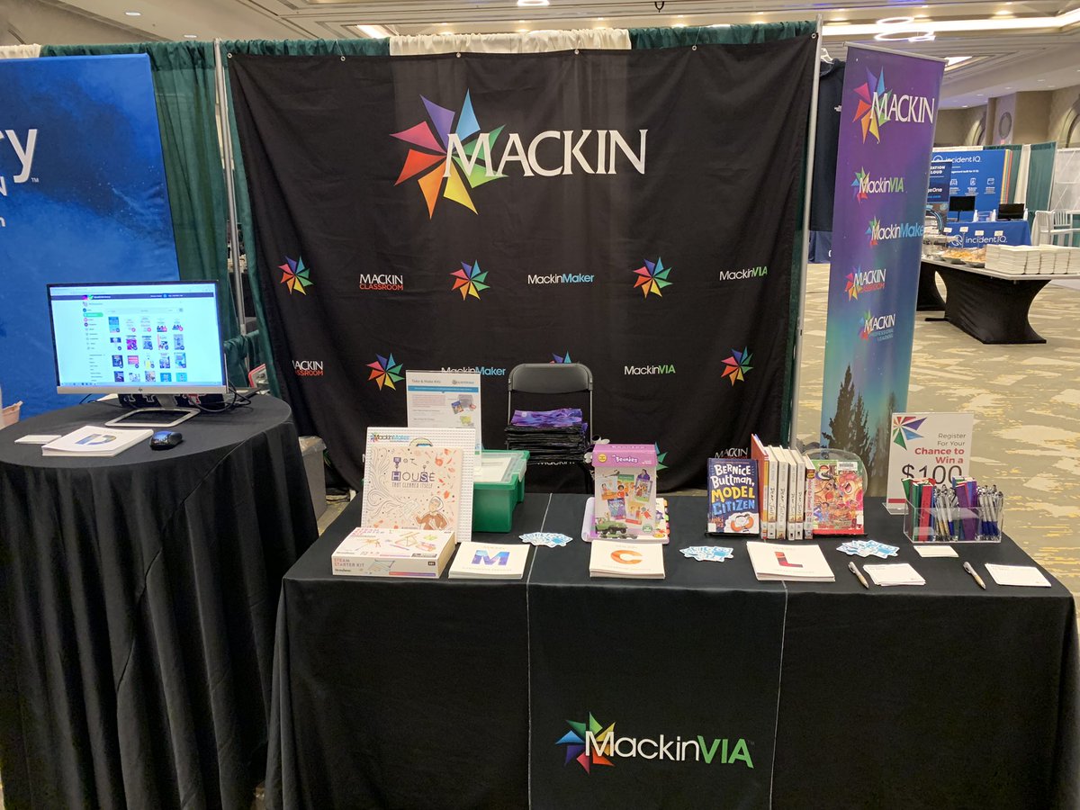 Hey #KySTE23! Make sure to swing by the <a href="/MackinLibrary/">Mackin Educational Resources</a> Booth (#311) in the today to say hi, grab some swag, and learn why Mackin is the BEST (unless you already know 😉) when it comes to customizing print, digital, and #makerspace resources for classrooms and school libraries.