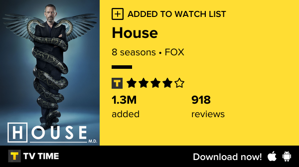 bexanafeels's tweet photo. I've just started following House https://t.co/QlFEC5kZuA #tvtime https://t.co/QW6gbnY6bi