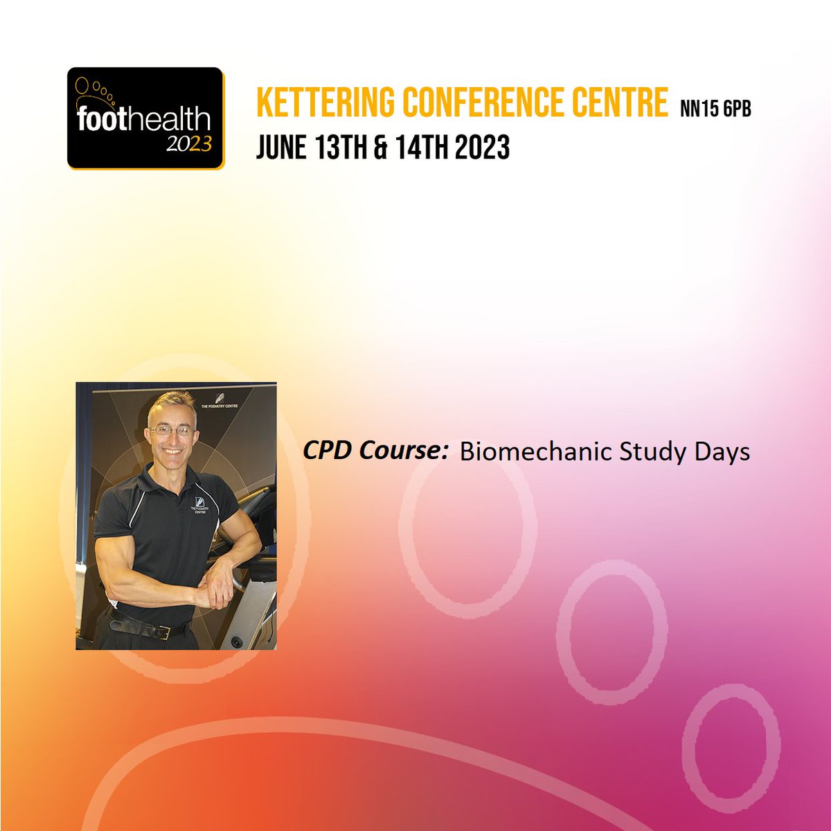 FoothealthC's tweet photo. We're excited to offer 2 Biomechanics Study Days with Paul Harradine, a clinical podiatrist &amp; director of @thepodcenter working clinically in MSK #podiatry since 1994, prescribing more than 10k pairs of custom foot orthotics!
Book now https://t.co/EAdqNFzxqr https://t.co/AlDFBamUdA