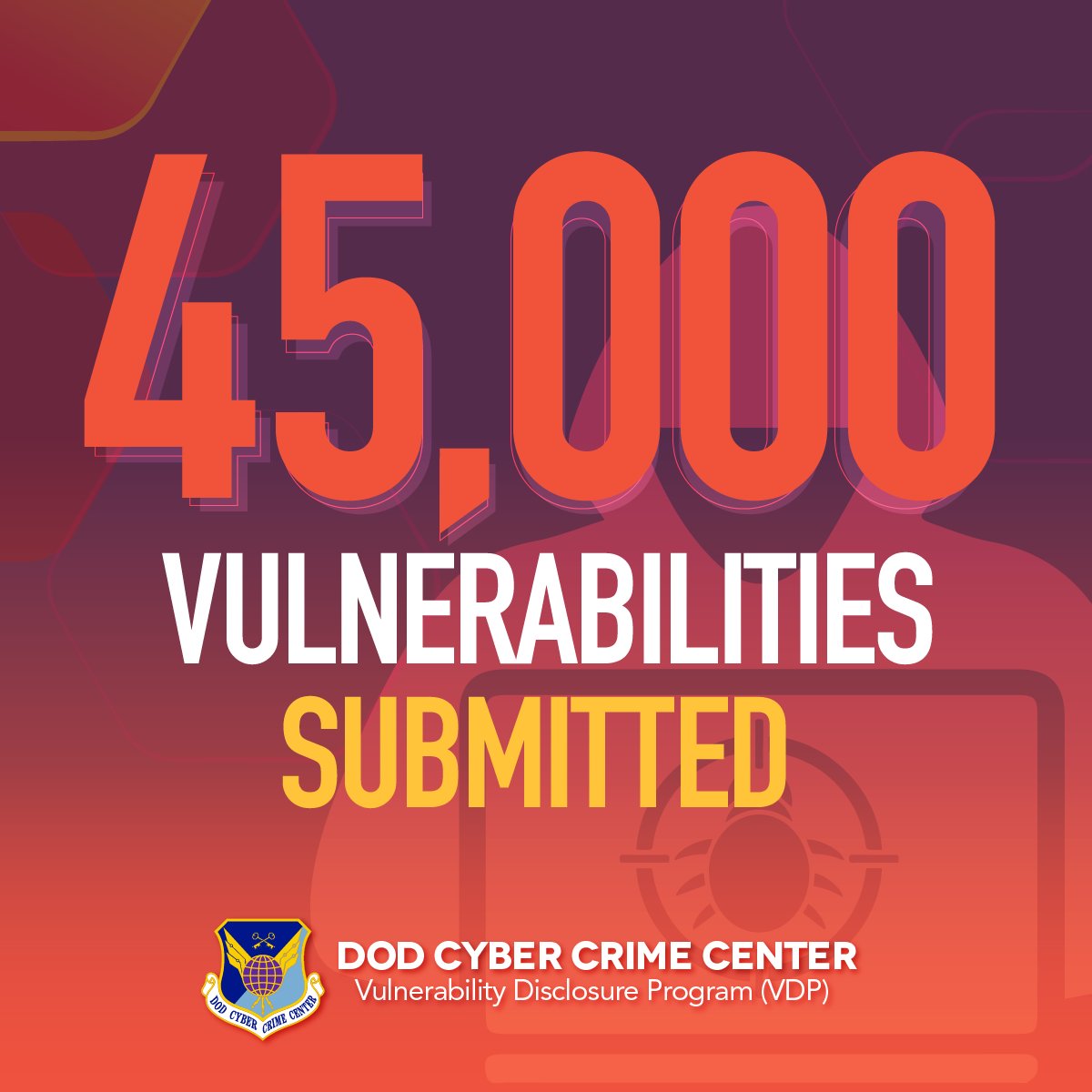 DC3Forensics's tweet photo. Our @DC3VDP has processed its 45,000th vulnerability report to the program. VDP protects @DeptofDefense #cyber attack surfaces through vulnerability reports received and their interaction with the global ethical #cybersecurity researcher community.
Read @
https://t.co/yneL7Wg1HH https://t.co/swapZG0qZa