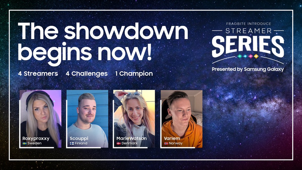 Betalt samarbete med Samsung

Kolla in kvällens stream när jag tävlar i den andra tävlingen i Streamer Series presenterat av Samsung Galaxy!

Live kl 19:00 på twitch.tv/roxyproxxy