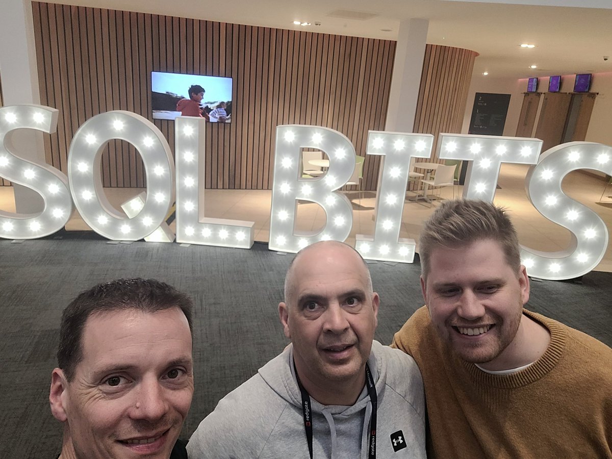 NickyvV's tweet image. Yes, we have arrived! #SQLBits