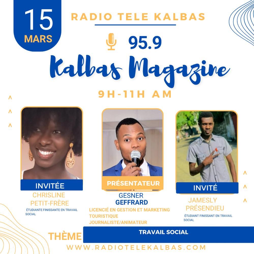 Jedimantal's tweet photo. Jodi 15 Mas la se Jounen mondyal ki konsakre pou travayè sosyal yo. Maten an sou Radyo Kalbas FM, emisyon #Kalbas #Magazin te gen onè resevwa de etidyan #UPNCH ak youn ki soti nan kanmpis Henry Christophe #Limonad. N ap swete tout travayè sosyal nan mond la bon kouraj.
❤️👉💡🧠 https://t.co/Ner9Kp35W0