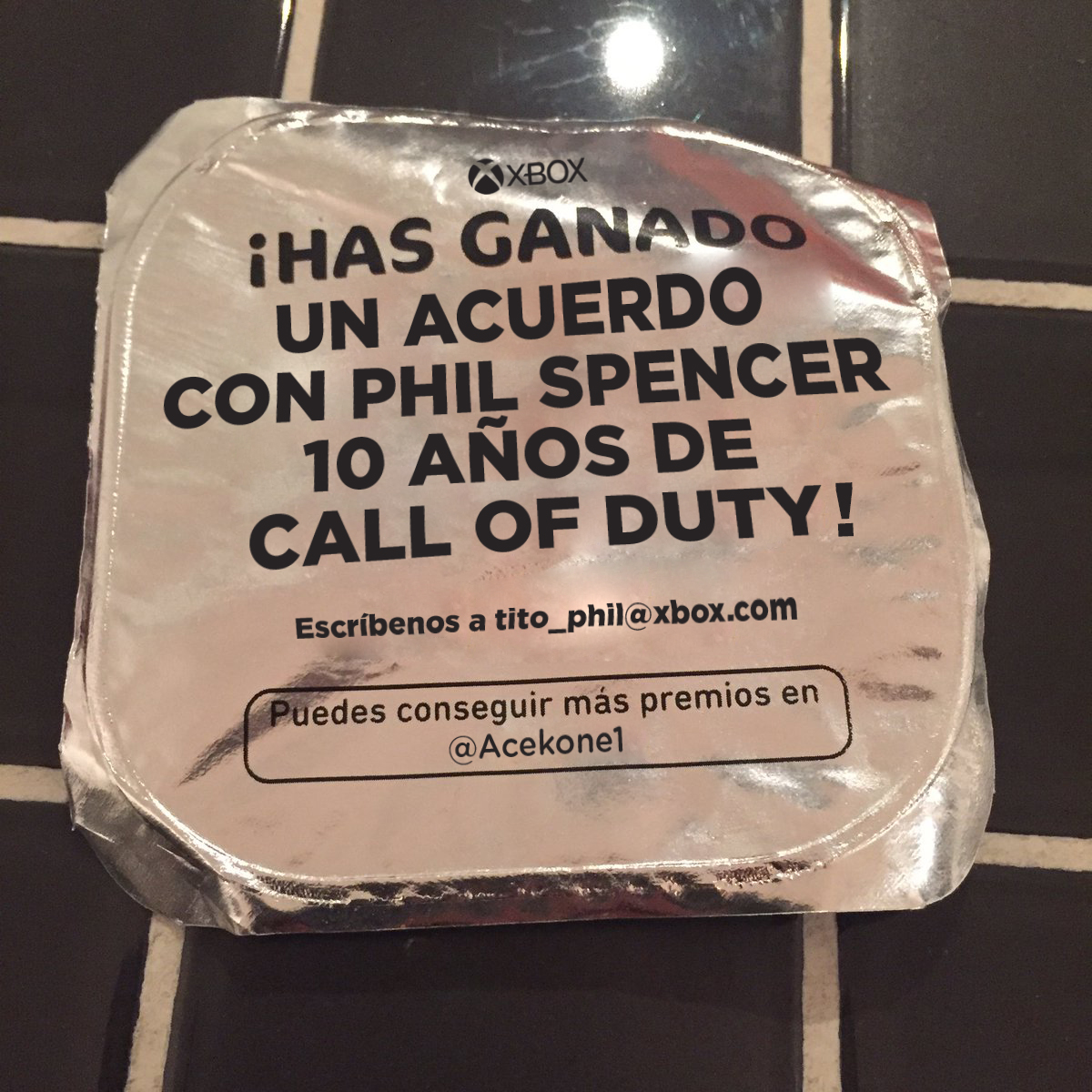 Acekone1's tweet photo. ¡¡Vamoooooos!! 💪💪10 años de #CallofDuty gracias a #Microsoft #Xbox https://t.co/Fxrova4W4P