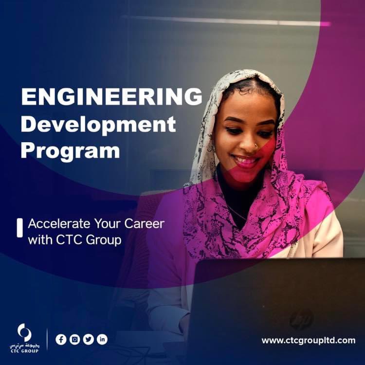 Engineering Development Program

Accelerate Your Career with CTC Group 
 
#ctcgroup #sustainability #youth #development #EDP  #movingforward #sudan #empowerment #employeefocus