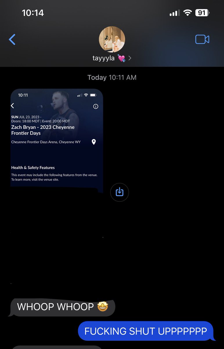 cmacjohns's tweet photo. WE’RE SEEING ZACH MOTHERFUCKING BRYAN BABY 😭😭😭😭🤍 @zachlanebryan https://t.co/Ktjq6ZcRgh