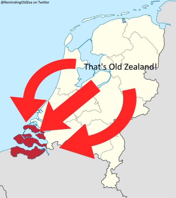 RemindingOldZea's tweet photo. This is old Zealand. Old Zealand is the Dutch province of Zeeland which translates to Sealand https://t.co/vJIImUxJki
