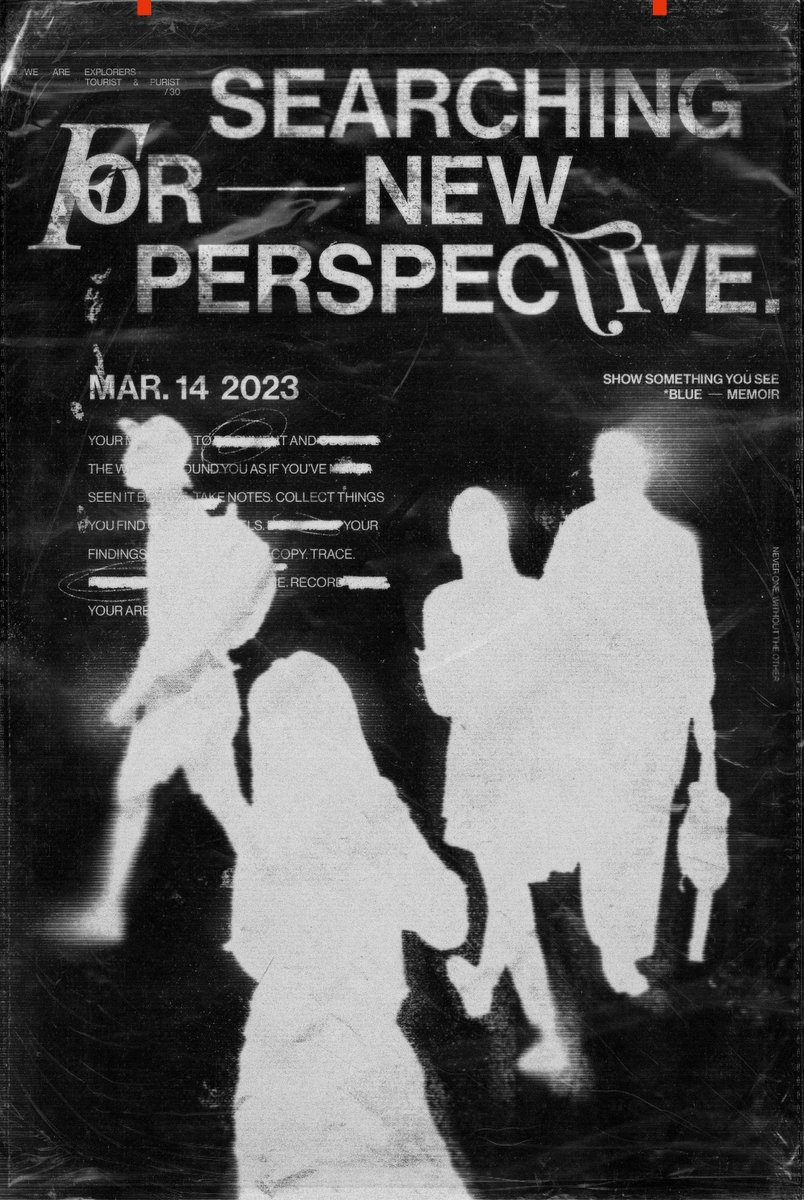 caspyh's tweet photo. C: POSTERS ➜ SEARCHING FOR NEW PERSPECTIVE.

03 / 14 https://t.co/kjZDtx30hI