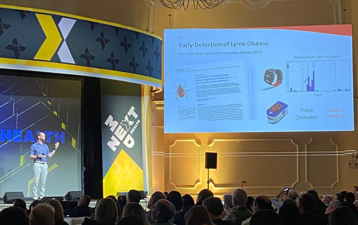 Niamh O'Hara, PhD (@niamh_oh) on Twitter photo At <a href="/NextMedHealth/">NextMed Health</a> conference, fascinating work by <a href="/SnyderShot/">Michael Snyder, PhD</a> presented yesterday-- using wearables to diagnose infectious disease before symptom onset At <a href="/NextMedHealth/">NextMed Health</a> conference, fascinating work by <a href="/SnyderShot/">Michael Snyder, PhD</a> presented yesterday-- using wearables to diagnose infectious disease before symptom onset