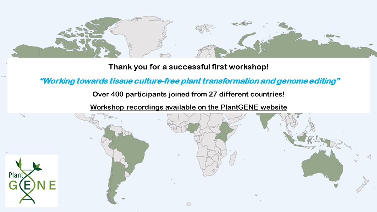 Thank you to the PlantGENE community for a great #virtualworkshop!
A huge thank you to Alfred Huo @AlfredHuo1  for volunteering as the workshop lead! As a community-led initiative, member involvement is what makes PlantGENE special.