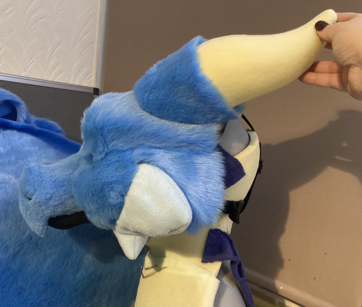 RandDfursuits's tweet image. Fluffy face stage lol. Just finishing all the stitching and will start sticking this all down, and get the final trim done.
#fursuit #fursuitmaker #fursuitbuilder #fursuitwip