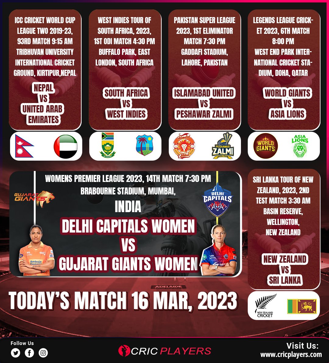 Buckle Up! Epic Clash on the Field Today!
.
.
.
Join now👇
bit.ly/3IsRRiX
.
.
.
.
#NEPvsUAE #SAvWI #PSL2023 #LegendsLeagueCricket #WPL2023 #DCWvsGGW #IPL2023 #WTC2023 #IndianCricket #RCBvUPW #ViratKohli #RCBW #BGT #TeamIndia #ChampionsLeague #PremierLeague #cricplayers