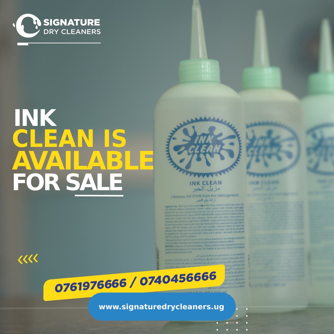 Signature_Dry's tweet photo. Whereas you can't stop the kids from inking their school uniforms, we mistakenly write on our precious clothes too.
Can't undo this? Reverse the process with Ink Clean for 70,000 ugx! 😊
Available at #SignatureDryCleaners #RemoveInlk #InkClean #drycleaning https://t.co/9JcuayQvjK