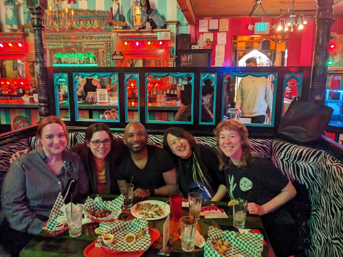 Our lil <a href="/goldinagency/">Frances Goldin Literary Agency</a> mixer at AWP2023 <3