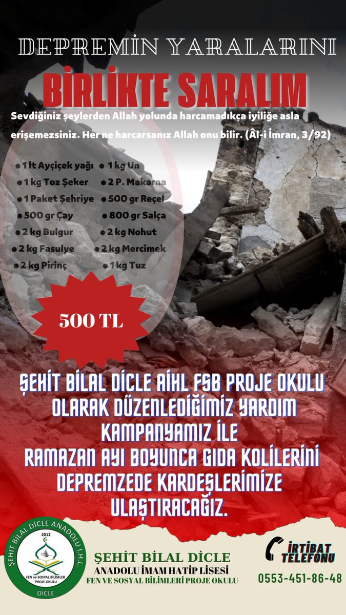 Şehit Bilal Dicle AİHL FSB Proje Okulu (@dicle_aihl) on Twitter photo 