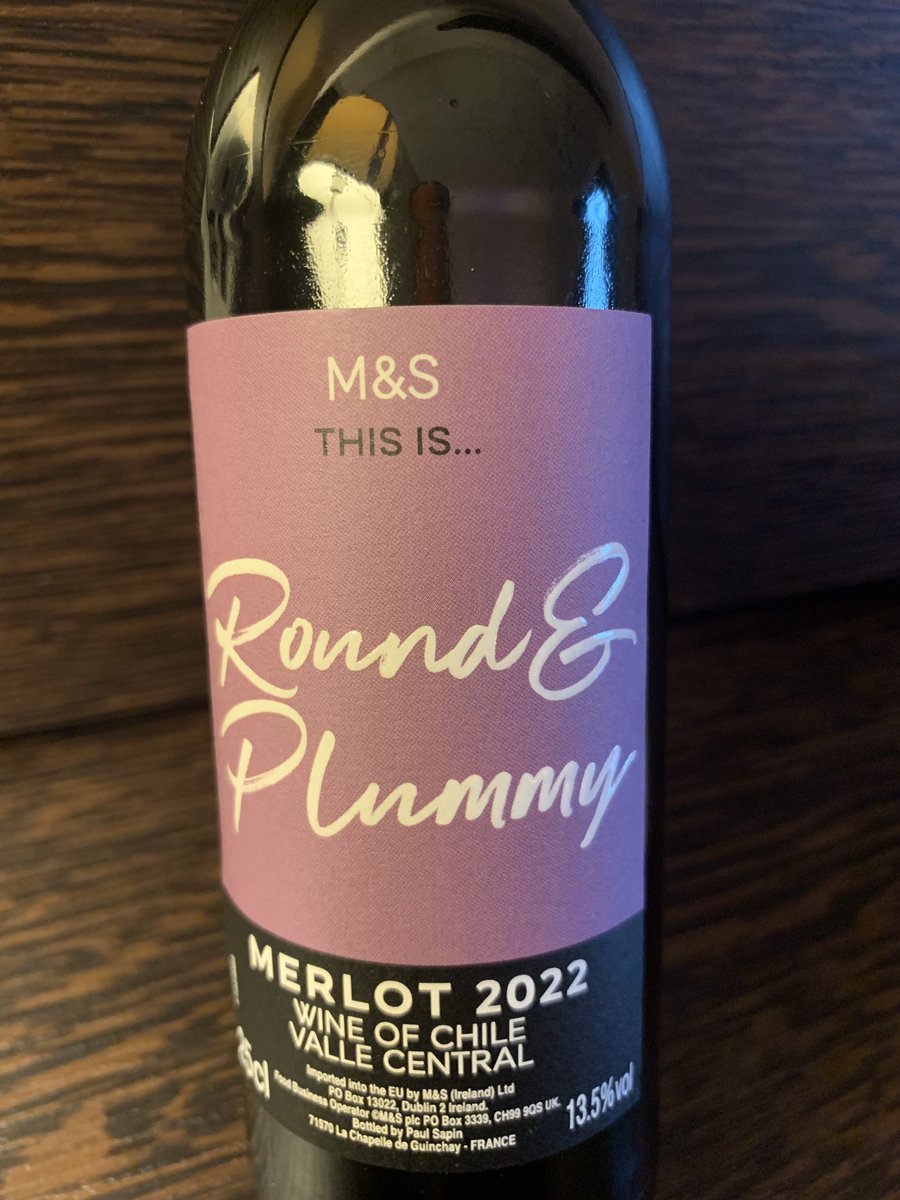 Looking forward to ⁦@NewWolsey⁩ this week. Found this review of my performance as Plum Wodehouse on a bottle of wine in M&S. Everyone’s a critic! ⁦@WodehousePlay⁩