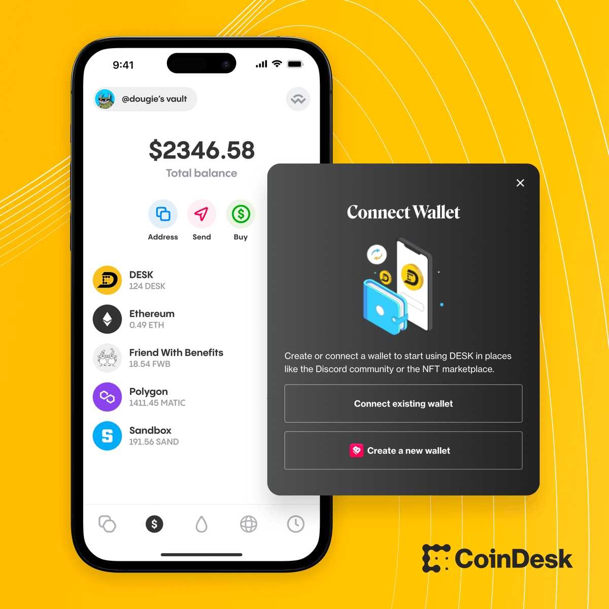 bitski's tweet photo. 🚨Breaking News🚨

Crypto's biggest news site @CoinDesk is integrating @bitski's wallet-as-a-service, allowing new readers to create a wallet with an email+password!

If you sign up in the next 48 hours, you'll receive 25 free DESK tokens from @CoinDesk! https://t.co/5Zm8nKz8zp https://t.co/n6SGkIkyeu