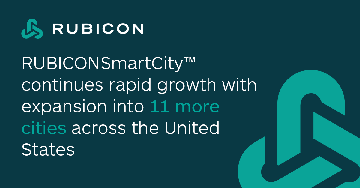 “We are thrilled to partner with these eleven cities to help them transition to a more sustainable and efficient waste and recycling operation.” - <a href="/c_riffle/">Conor Riffle</a>, Senior Vice President of Smart Cities at Rubicon. #RUBICONSmartCity

rubicon.com/news/rubiconsm…