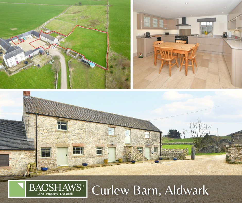 🏡 Property of the Week 📍 Curlew Barn, Aldwark Spacious 4 bed barn conversion Recently completed Double garage & small grass paddock - 0.6 acres, Guide: £695,000 For more information follow this link: bit.ly/3mWxOlE Bakewell office ☎️ 01629 812777