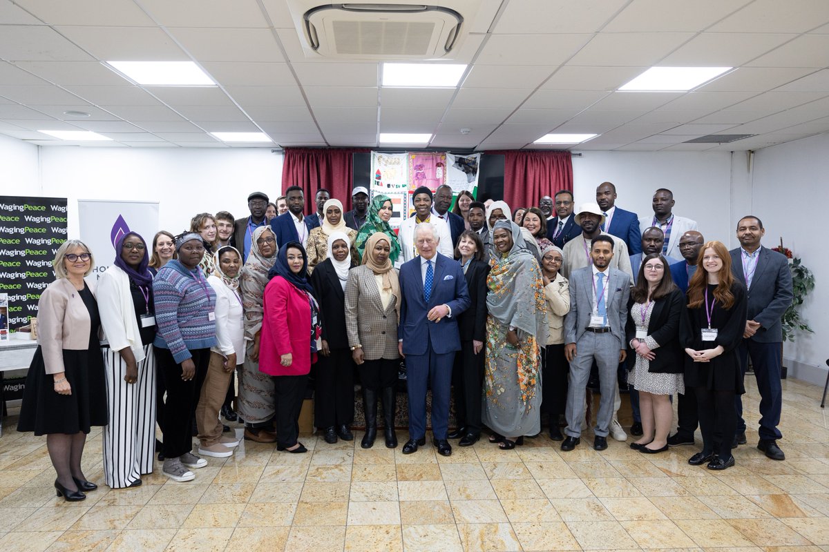 HMD_UK's tweet photo. Today we welcomed His Majesty The King @RoyalFamily to a special event to meet members of the Sudanese community living in the UK. https://t.co/nkmt9ca6AT