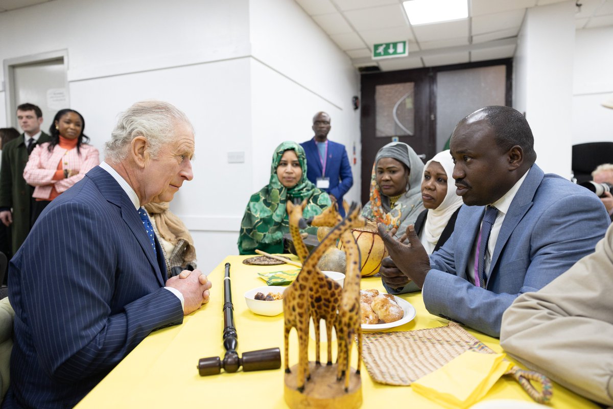 HMD_UK's tweet photo. Today we welcomed His Majesty The King @RoyalFamily to a special event to meet members of the Sudanese community living in the UK. https://t.co/nkmt9ca6AT
