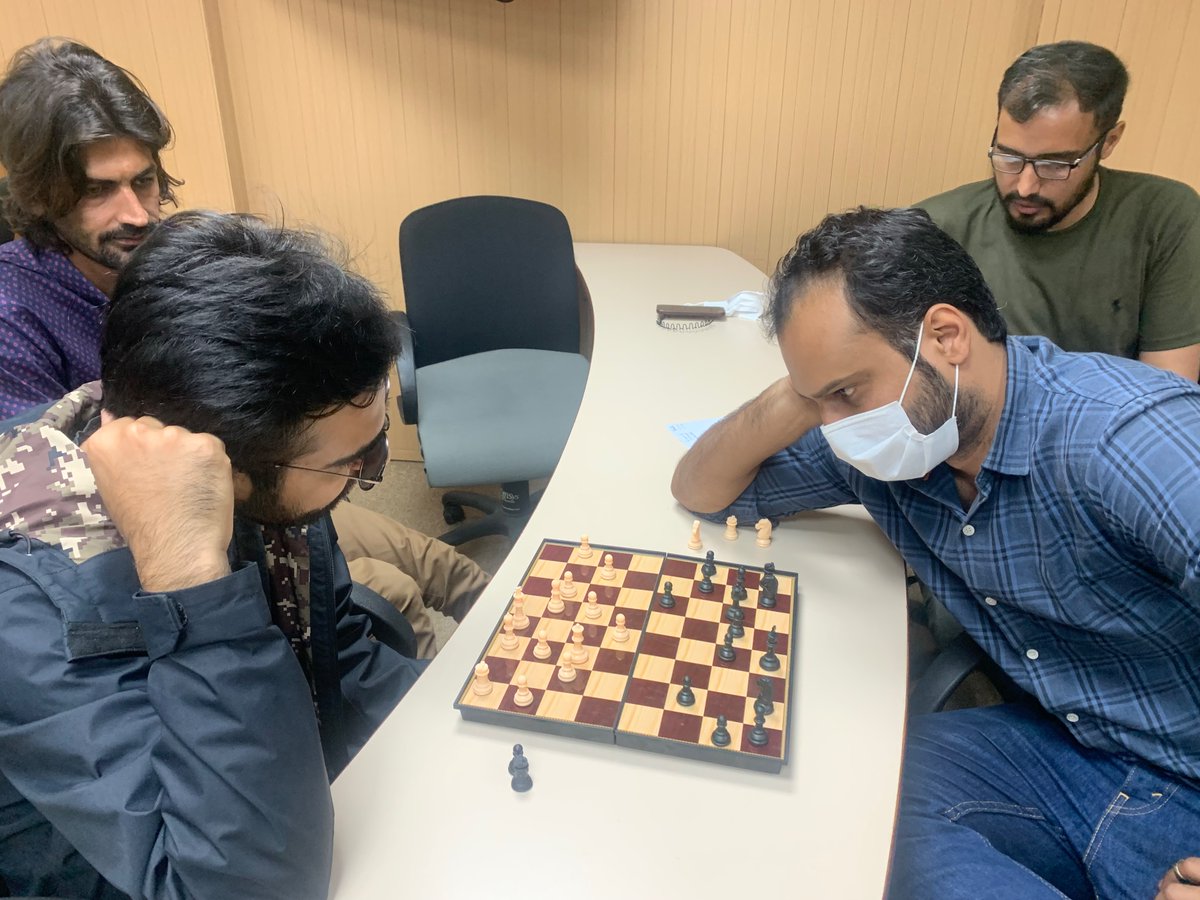 YPDCinPIDE's tweet photo. Glimpses of Chess matches organised by YPDC PIDE in Sports Week. Waqas Shabbir won the final match of Chess. https://t.co/7BnBhTmfBd