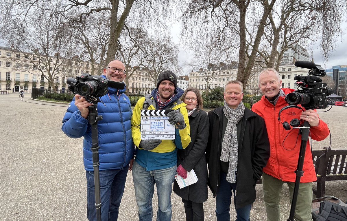 Great day filming the latest blue plaque video with <a href="/EnglishHeritage/">English Heritage</a> #videoproduction