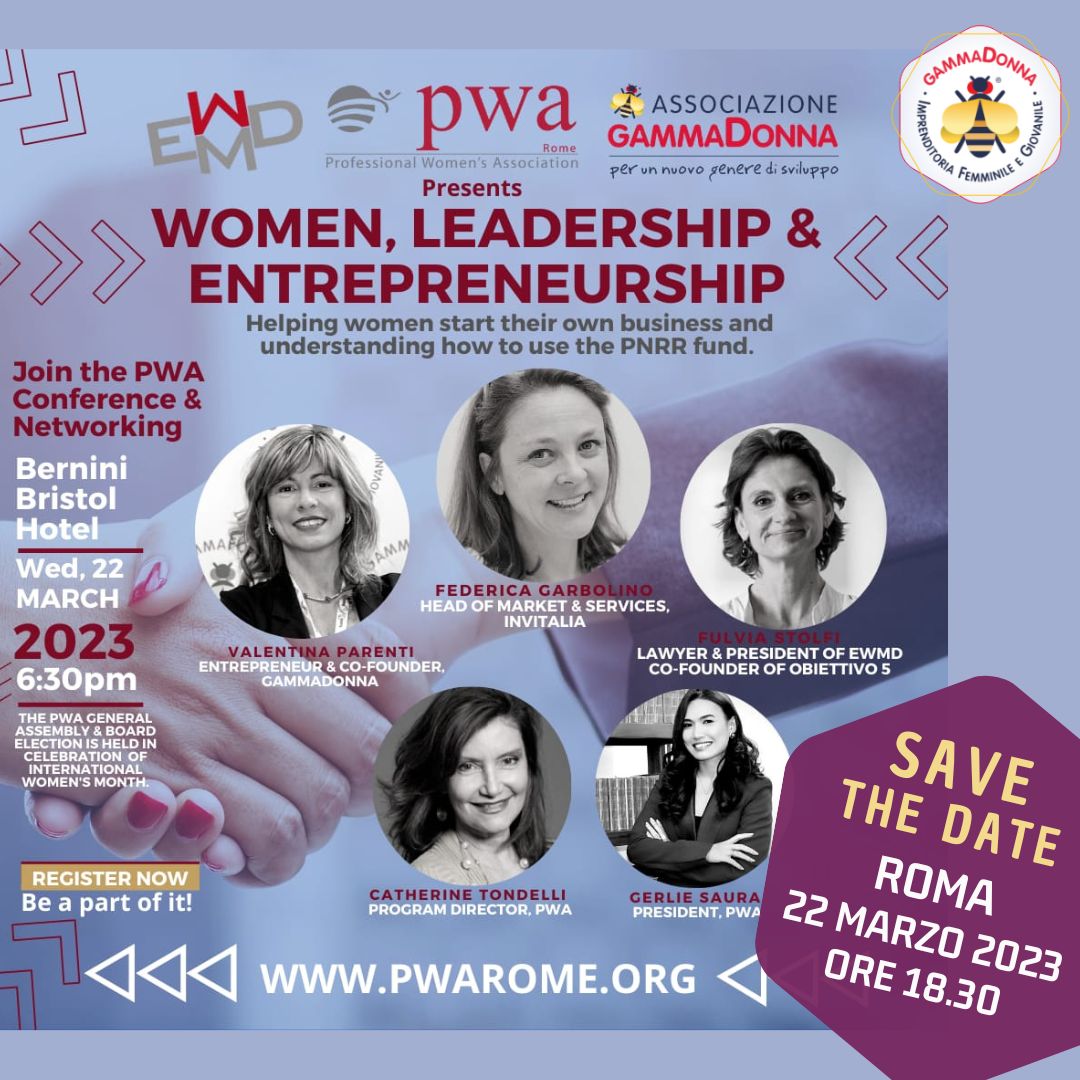 GammaDonna_'s tweet photo. #22marzo Roma
#PWA + @EWMDnet Roma e #GammaDonna organizza una conferenza per discutere le opportunitร del #PNRR per le donne
Panel con @ValComm
Aperitivo di #networking
Registrati entro il 21 marzo๐https://t.co/DlX5IodCry
#imprenditoriafemminile #imprenditrici #BEEinnovative https://t.co/ZvDEtLTahJ