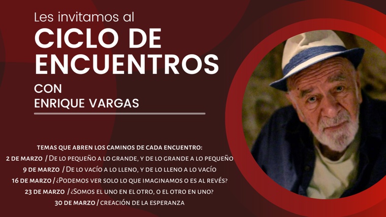 👉🏼 Trobades amb Enrique Vargas al 📍 <a href="/SentidosTeatro/">TeatrodelosSentidos</a>. 

Aquest dijous:
🗣️ Podem veure només allò que imaginem o és a l'inrevés?

🕖 19 h
🆓 Cal inscripció prèvia
ℹ️ ow.ly/rNxO50NavXq