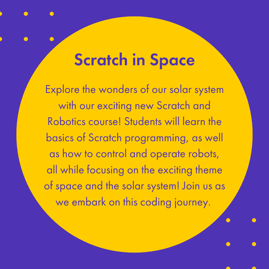 blueshiftcoding's tweet image. Join us for at our Scratch in Space camp this Easter! From operating robots to learning the basics of programming with Scratch, you don't want to miss any of it!
bit.ly/3llQF9l
#STEMLearning #HolidayCamps #ScratchCoding #STEM #EdTech