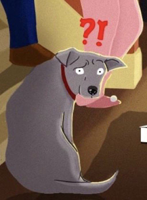 reactions on Twitter "dog from peta ad turning around to look at you