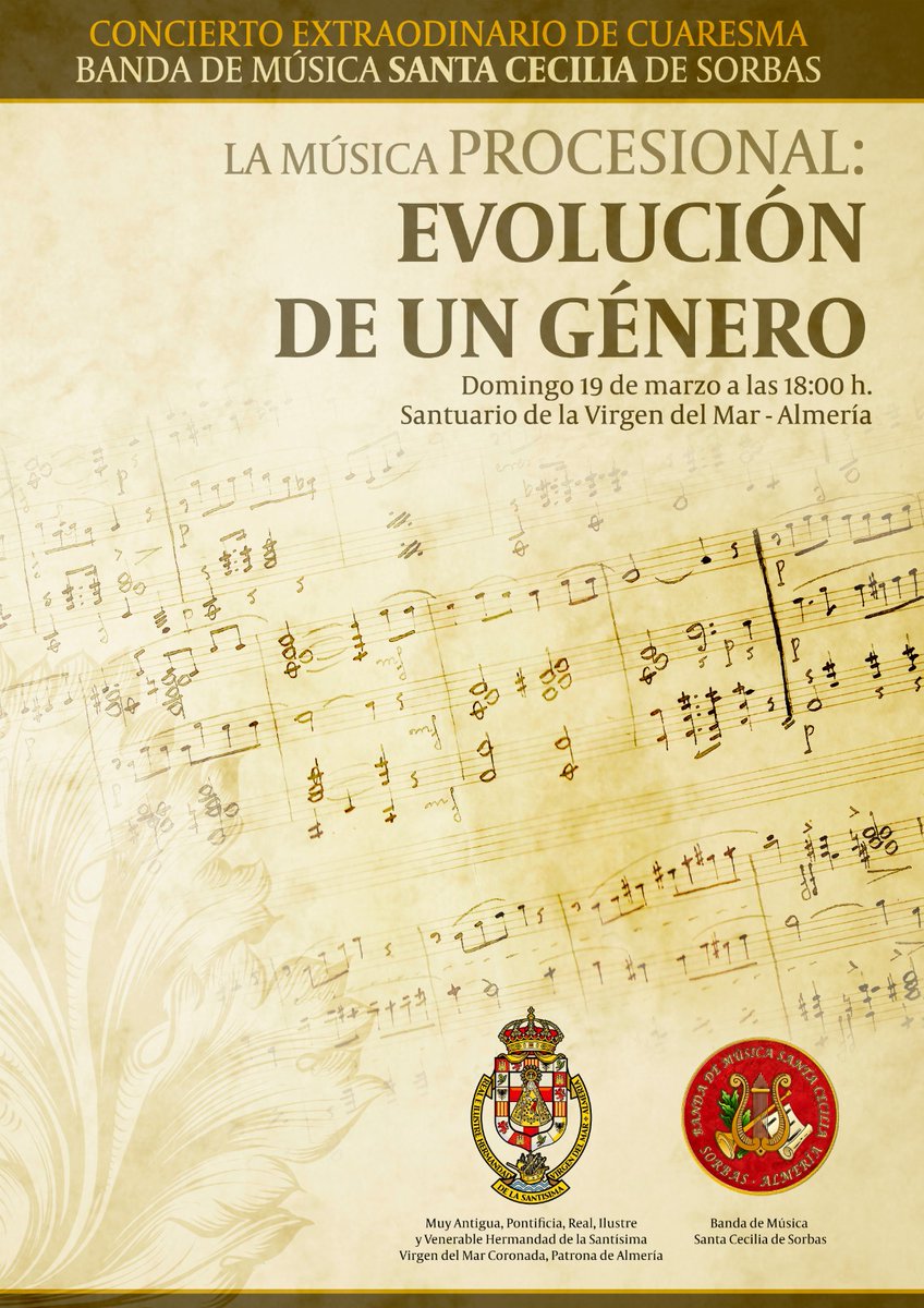 BandaSorbas's tweet photo. 🎶 "LA MÚSICA PROCESIONAL: EVOLUCIÓN DE UN GÉNERO"

El concierto del próximo domingo, organizado por @HdadVirgenMar, será presentado por Isabel Mª Fernández Calderero, cofrade almeriense y colaboradora del programa @elcostal_tv.

¿Quieres conocer más sobre ella?⬇️

#SoñandoMúsica https://t.co/WBUaGeMCLT