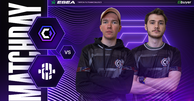 TeamCoalesce's tweet photo. We are back in ESEA Advanced action tonight as we continue our play offs run. 🚂
🆚#Insilio
⏰17:00 GMT
📺https://t.co/lqbYvUvlxp
#StrongerTogether 💪