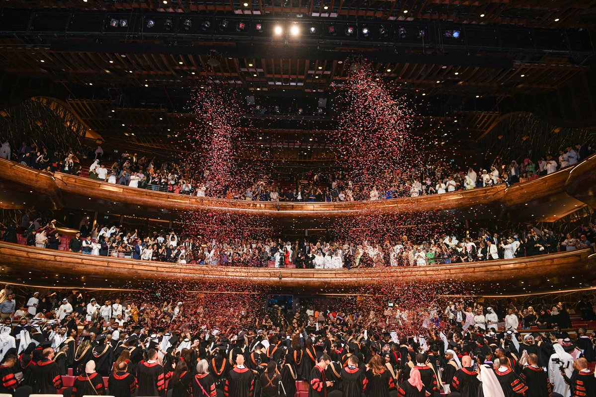 CUDUAE's tweet photo. Canadian University Dubai has graduated the Class of 2022 at its 12th convocation staged at the iconic Dubai Opera. Held under the patronage of His Excellency Sheikh Nahayan bin Mabarak Al Nahayan, Cabinet Member and UAE Minister of Tolerance and Coexistence.
#CUDGRAD #CUDubai https://t.co/9pGBEKee4x